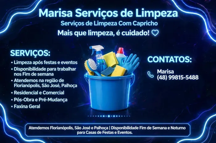 Marisa serviços de limpeza