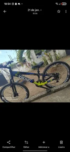 Bicicleta Vikingx Verde com azul