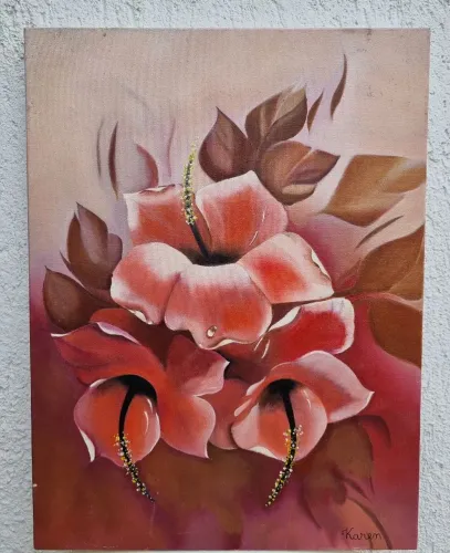 Quadro decorativo óleo sobre tela 30×40cm