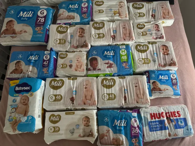 VENDO 18 PACOTES DE FRALDAS