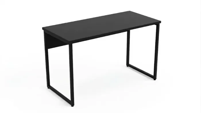 Mesa para Computador em MDF Preto Base de Ferro 120cm de comprimento por 60cm de largura