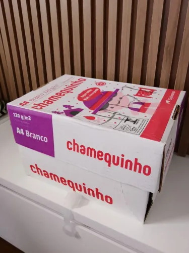 Papel Chamequinho 40 kg - ( Caixa com 25 pacotes com 50 folhas cada)