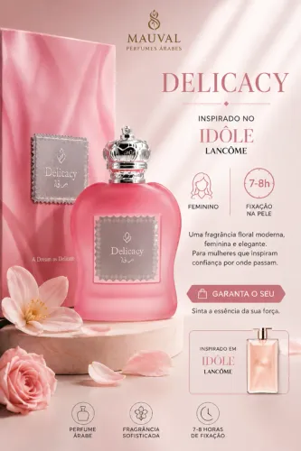 Perfume Delicacy Inspirado Lancôme Idôle Original 100ml Feminino
