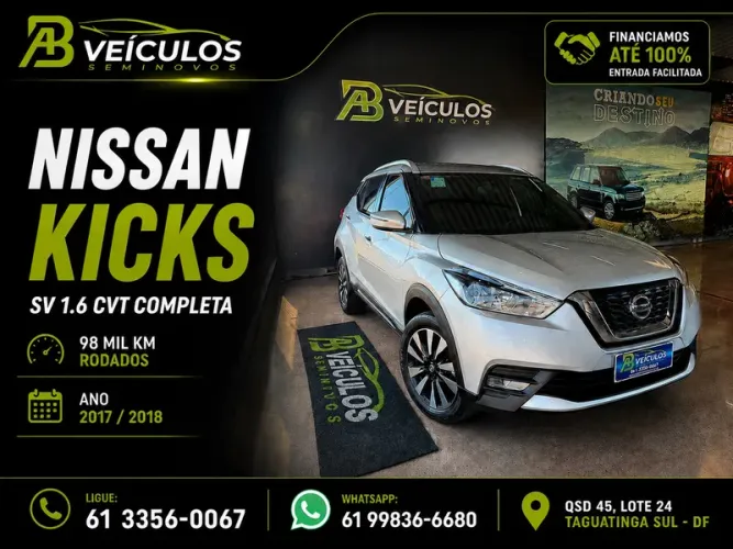 Nissan Kicks SV 1.6 16V Flexstar 5P Aut. 2018