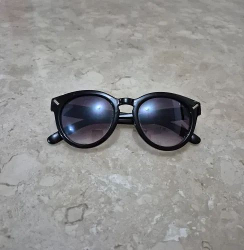 Oculos de sol triton redondo preto feminino