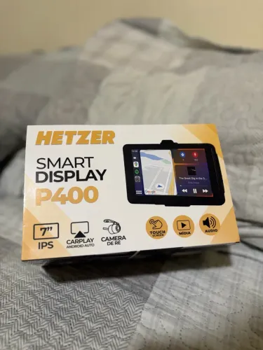 Multimídia para carro, disponível para IPhone e Android + Caixa completa e câmera de ré?