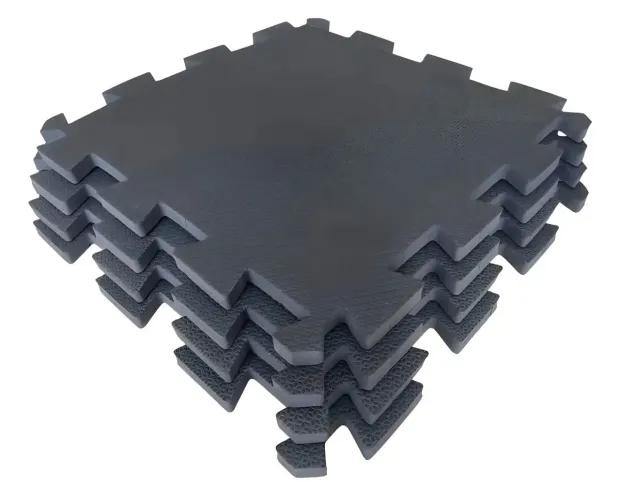 Kit 12 Tatames 50x50 20 Mm Preto Economico