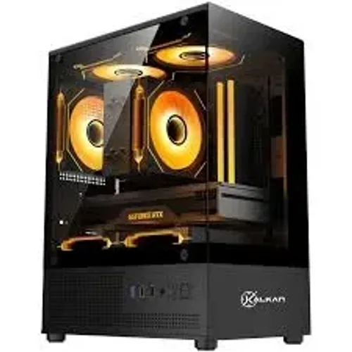 Gabinete Gamer Kalkan Hakon S/fan S/fonte Micro-atx Vidro Temperado Duplo Usb 3.0 Panorâmi