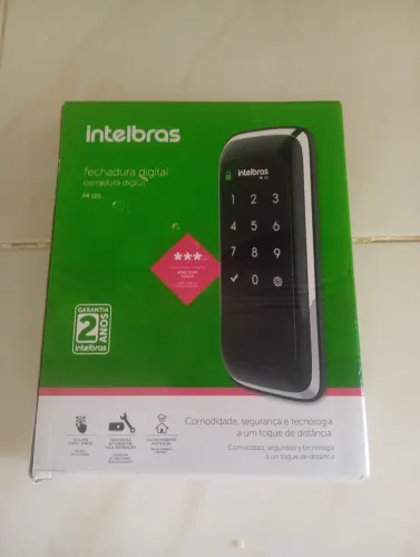 (JA INSTALADO)Fechadura digital de sobrepor intelbras