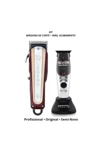 KIT DE MAQUINAS PROFISSIONAIS PARA BARBEARIA