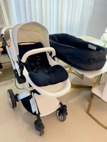 Carrinho bebê Litet Candy 3 em 1 + Moisés + bebê conforto pouco usado, em ótimas condições