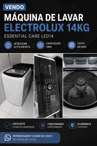 MAQUINA DE LAVAR ELECTROLUX 14KG