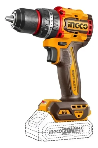 Parafusadeira / Furadeira BL INGCO 66Nm 1/2" à Bateria 20V Linha P20S