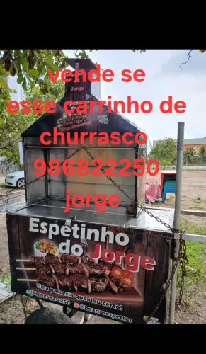 Carrinho de Espetinho 100% Inox
