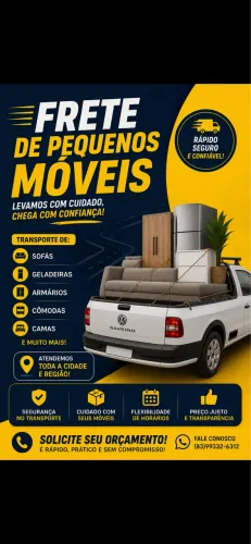 FRETE DE PEQUENO MÓVEIS