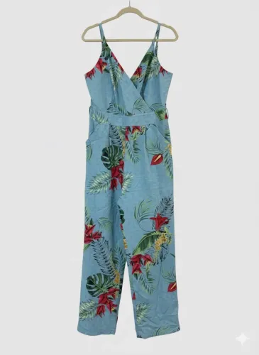 Macacão florido-tam M