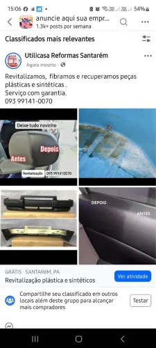 REVITALIZAÇÃO EM PLASTICOS E SINTÉTICO 