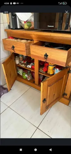 Balcão rústico 
