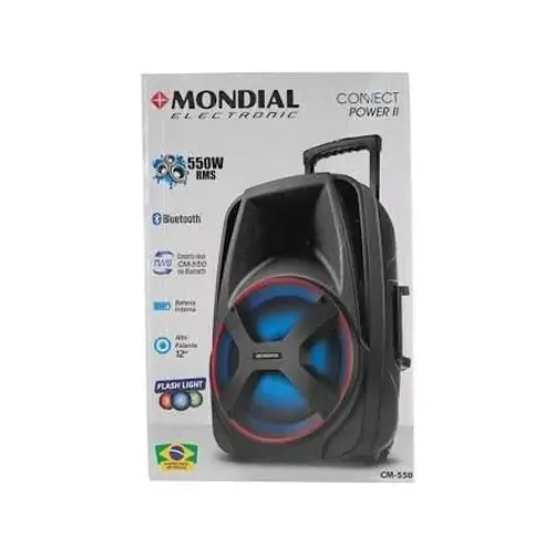 Caixa Amplificada Connect Power Plus CM-550 Preto Mondial