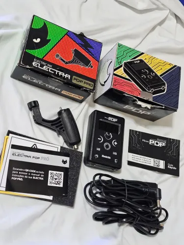 Maquina Tattoo Electra Pop Pro + Fonte PsMini Pop