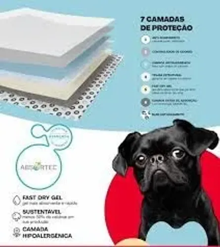 Tapete Higiênico P/ Cachorro Dr Pads Pacote C/ 30un -