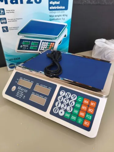 Balança digital eletrônica ideal para o seu comércio! Com capacidade de até 40kg