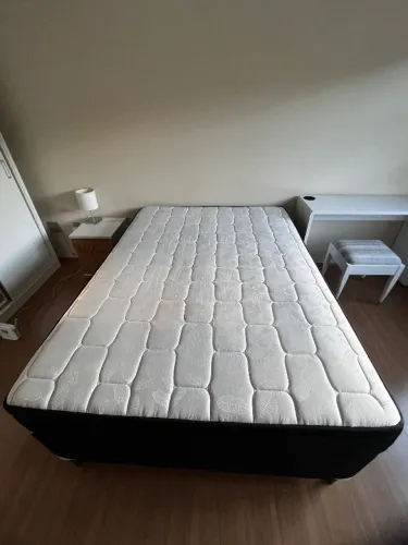 Colchão e box de casal usado