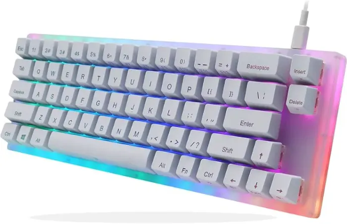 Teclado Mecânico Gamakay K66 RGB 65% Hot Swap Gateron Blue