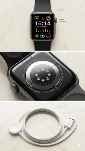 Título: Smartwatch Estilo Apple Watch - Tela AMOLED e Notificações (Preto)