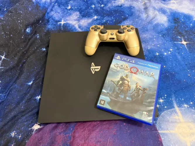 PS4 Pro 1tb + controle + jogo