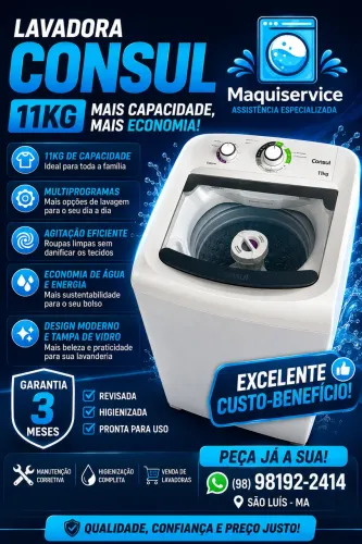 Máquina de lavar Consul 11kg