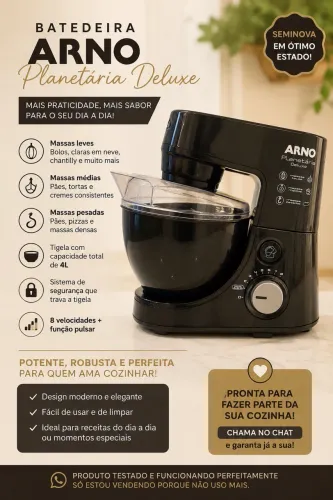 Batedeira planetária Arno 220v