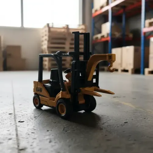 Miniatura Empilhadeira GLW com Fricção e Pneus de Borracha - 13 cm - Rica em Detalhes