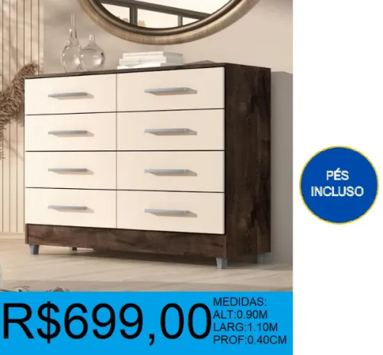 Comoda - Raissa - compre hoje e receba em até 72 horas