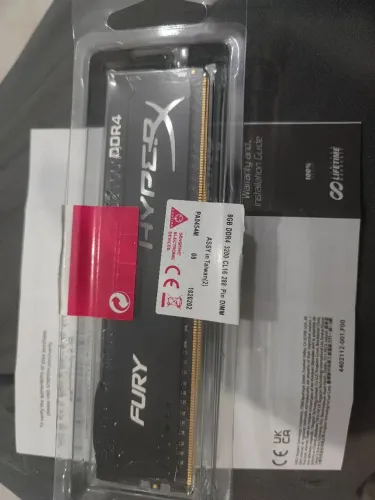 Memória RAM Fury DDR4 preto 8GB 1x8GB HyperX HX432C165B3/8