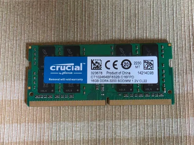 Memoria Ram 16gb DDR4 3200 Crucial - Notebook
