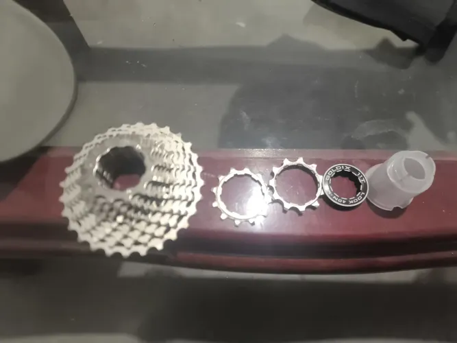 Cassete K7 Bike Goldix Cromado - NOVO NUNCA USADO (Completo)