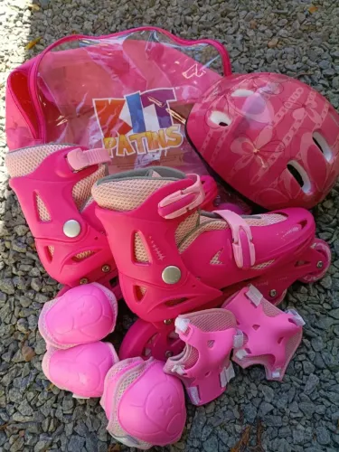 Vendo kit patins feminino