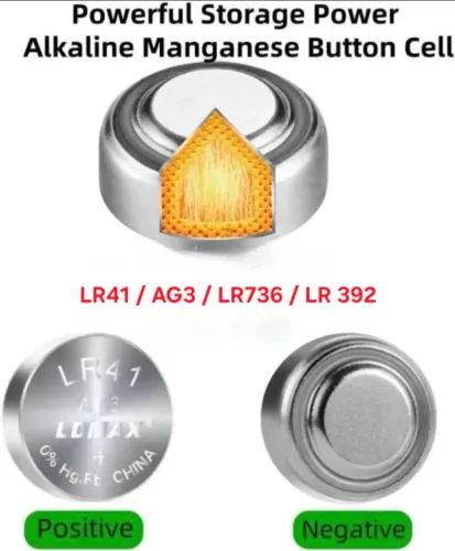 Pilha alcalina Bateria LR41/AG3/LR736/L392 PARA RELÓGIOS,BRINQUEDOS E DISPOSITIVOS