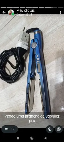 Prancha profissional baby liss pro