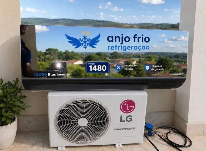 Ar condicionado 12.000 Btus + instalação