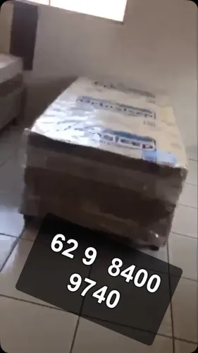 cama box casal com qualidade e conforto, pronta entrega em goiânia, chame no zap!