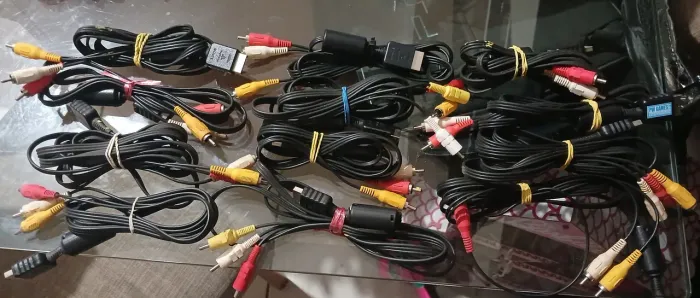 Lote Cabos Av Original Sony para Ps1,Ps2,Ps3