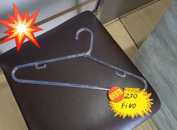 Vendo cabides acrílico a partir de 2,70 cada