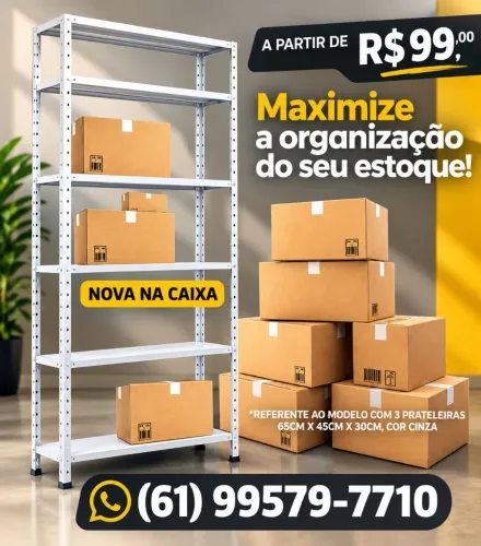Estantes de Aço para Organização