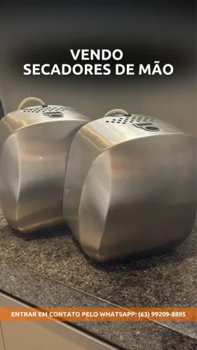 Secador de Mãos Profissional Inox - Alta Potência | Semi Novo 