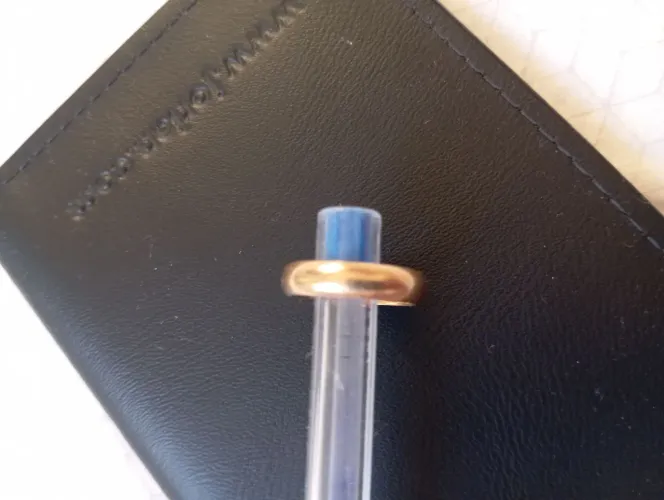 Aliança ouro 4.3 gramas puro