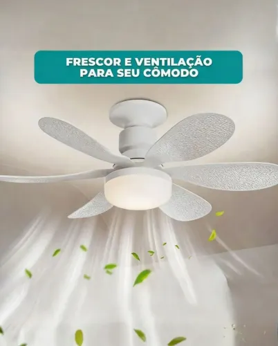 Ventilador de teto lâmpada LED 60W para teto com controle remoto