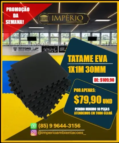 Tatame Eva1x1 30mm em promoção!