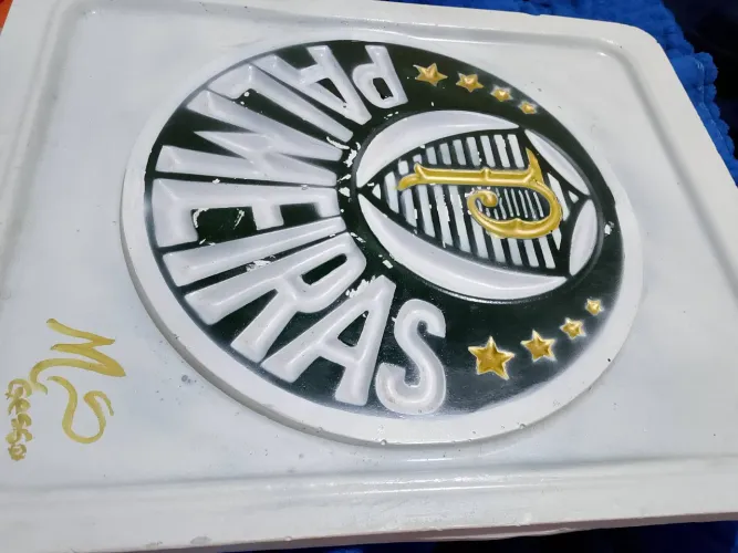 Vendo placa de gesso do Palmeiras...